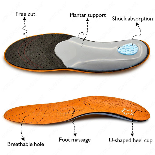 ArchGuard : Leather Orthopedic Insole - pluscompress