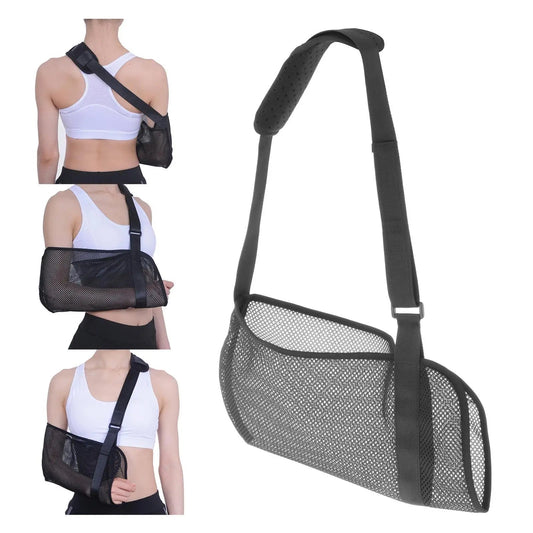 Breathable Arm Sling Adjustable Support for Shoulders - pluscompress