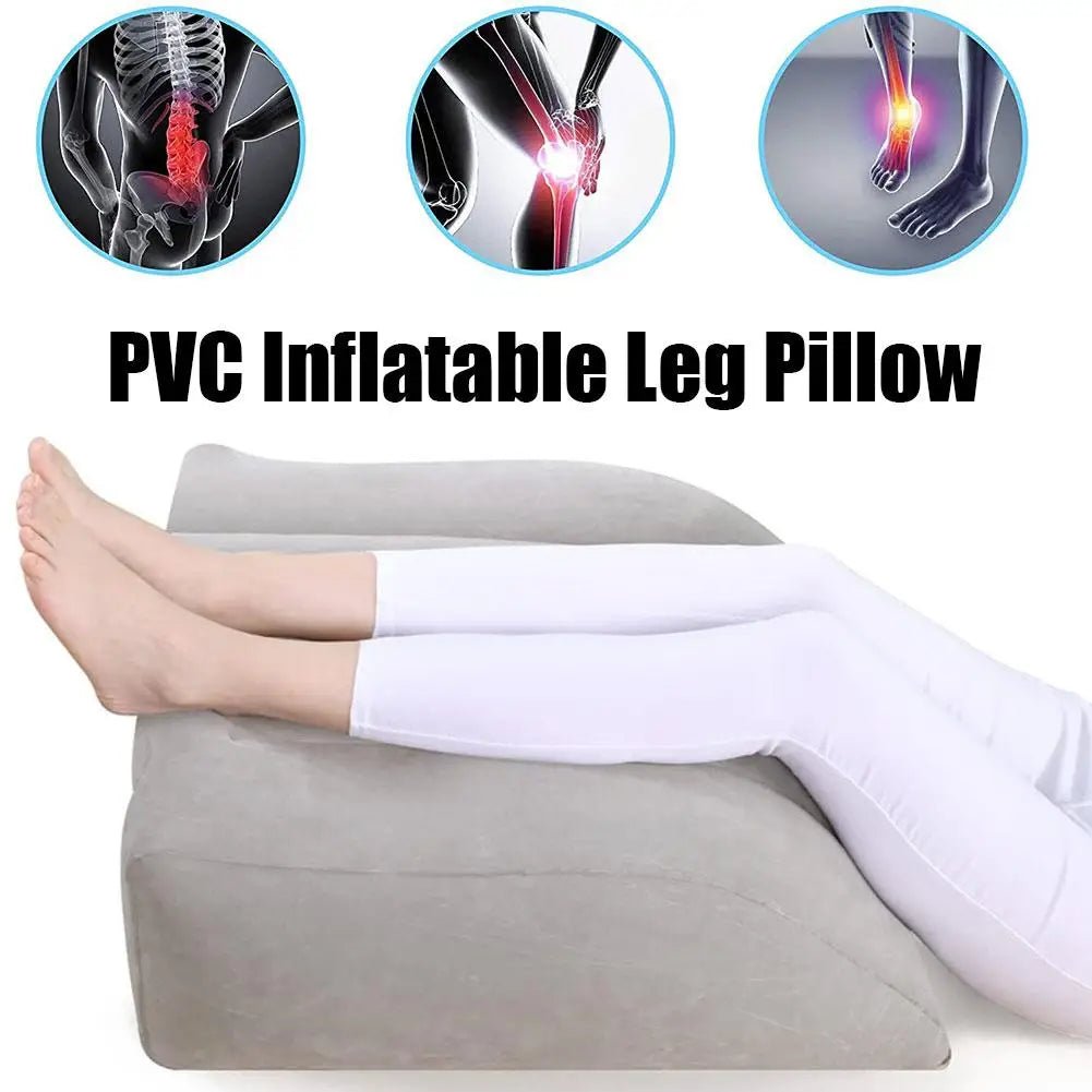 LegEase : Portable Inflatable Leg Foot Pillow Elevation - pluscompress