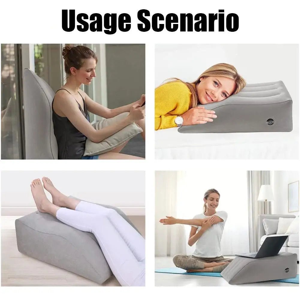 LegEase : Portable Inflatable Leg Foot Pillow Elevation - pluscompress