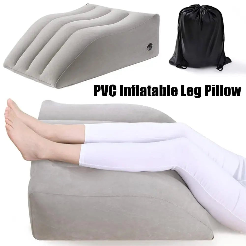 LegEase : Portable Inflatable Leg Foot Pillow Elevation - pluscompress