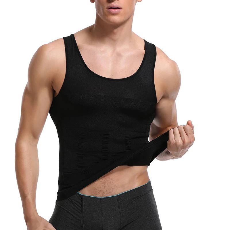 Plus compress men's compression slimming undershirt - pluscompress